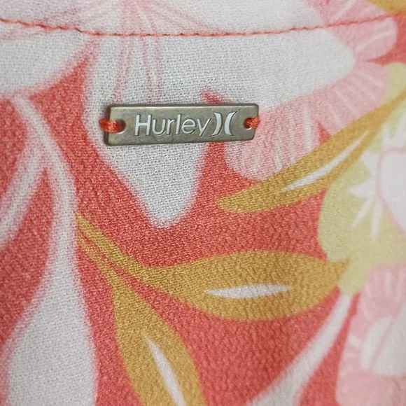 NWT Hurley Sand Dollar Printed Smocked Back Midi Dress Size Small 🌼🏵️ - Picture 7 of 9